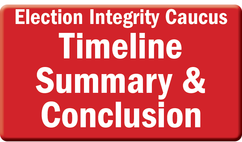 Election Integrity Caucus Timeline Summary & Conclusion